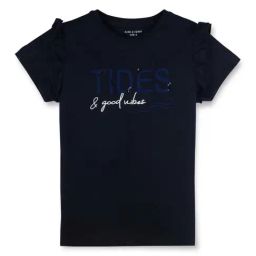 Gini & Jony Kids Navy Embroidered Top-image-8