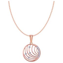 P.C. Chandra Jewellers 14 kt Gold & Diamond Pendant without Chain-image-78