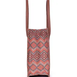ZOUK Gwalior Weaves Book Multicolor Printed Tote Handbag image 4