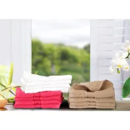 Bianca D'ross Multicolour 380 GSM Face Cloth - Set of 12-8