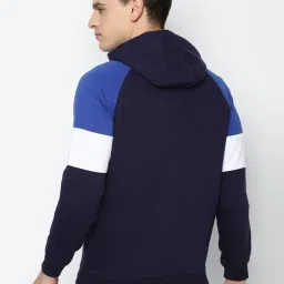Allen Solly Multi Regular Fit Colour Block Hooded SweatShirt image 2