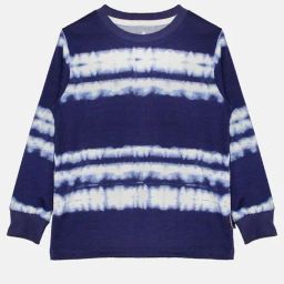 Kiddopanti Girls Navy & White Printed Full Sleeves T-Shirt-image-56