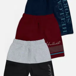 HELLCAT Kids Multi Printed Shorts (Pack Of 3)-image-44