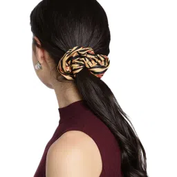 Aditi Wasan Multicolor Printed Scrunchies - Set of 5 image 4