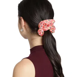 Aditi Wasan Multicolor Printed Scrunchies - Set of 3 image 4