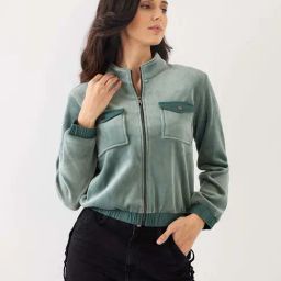 Spykar Green Regular Fit Jacket-image-87