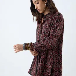 Utsa by Westside Black Printed Ethnic Tunic-picture-20