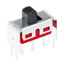 RS PRO PCB Slide Switch SPDT Latching 5 A at the rate of 28 V DC Top, 7347303-17