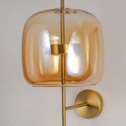 Whispering Homes Modern Blown Glass Shade Wall Lamp-image-31