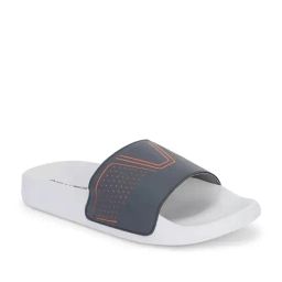 OFF LIMITS Men's VORTEX Dark Grey & Orange Slides image 3
