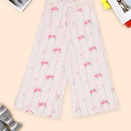 Pantaloons Junior Girls Cannoli Cream Printed Pants-picture-41
