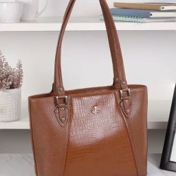 Mochi Tan Textured Medium Tote Handbag-19