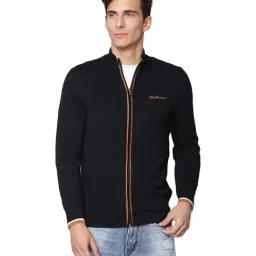 Ben Sherman Black Full Sleeves Solid Sweater-image-0