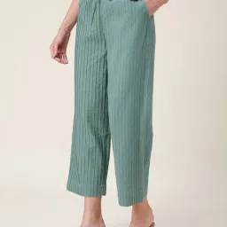 Fabindia Green Cotton Pants-picture-40
