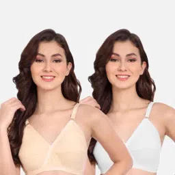 FIMS: Fashion is my Style Beige & White Everyday Bras - Pack Of 2-picture-32