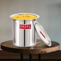 HAZEL Silver Stainless Steel Milk Boiler Pot with Lid (3500ml)-image-69