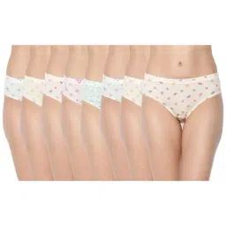 Dollar Missy Multicolor Printed Hipster Panty (Pack  of 8)-8