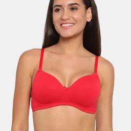 Zivame Red Non Wired Non Padded T-Shirt Bra-image-36