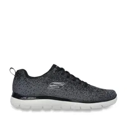 Skechers Men's SUMMITS - WARRICK Black White Casual Lace Up Shoe-6