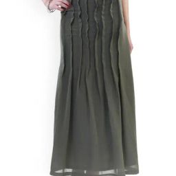 Belle Fille Dark Grey Maxi Skirt-image-25