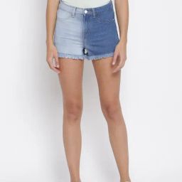 Tales & Stories Blue Regular Fit Shorts-image-51