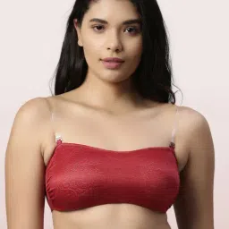 Enamor Red Non-Wired Padded Bralette-picture-25