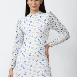 Forever 21 White Print Bodycon Dress-image-97