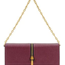 Miraggio Wine Sia Textured Medium Faux Leather Clutch-43
