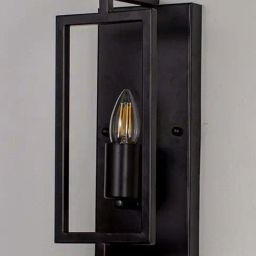 Whispering Homes Tube Wall Light - Black & Glass-picture-18