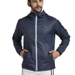 Parx Blue Regular Fit Hooded Jackets-image-46