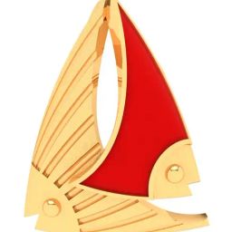 P.C. Chandra Jewellers 22k Gold Pet Love Pendant for Women-image-9