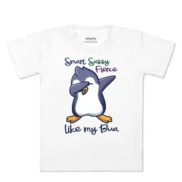 Arvesa Kids Printed V-Neck Applique T-shirt-15