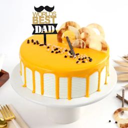 Butterscotch Delight Father's Day Cake (Half Kg)-image-59