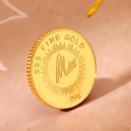 Mia by Tanishq 24k (999) 25 gm Lotus Gold Coin-image-23