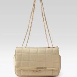 Carlton London Rosabelle Golden Quilted Medium Shoulder Bag-image-27