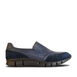 Language Shoes Men's Renji Driver Navy Loafers-image-10