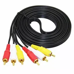KP 3 RCA Male Stereo Audio Video Cable for TV, Home Theater, syma10 (1.5 m)-30