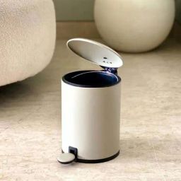 Mason Home Beige Iron Dustbin - 3L-image-31