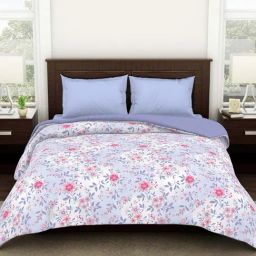 Spaces Solid White & Orange 300 TC Cotton Single Quilt-8