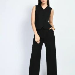 Exude Women Black Regular Fit Formal Suits-picture-39