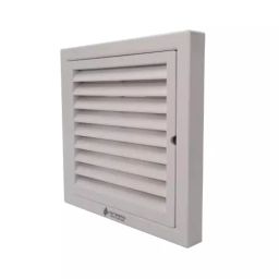 Astberg 100 mm (4 inch) ABS Plastic White Square Chimney Grill with Dust Filter-17
