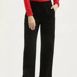 United Colors of Benetton Black Solid Trousers-picture-15
