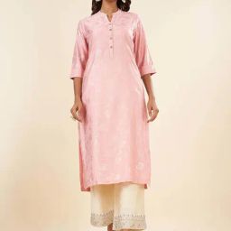Rangmanch by Pantaloons Pink Printed Straight Kurta-image-54