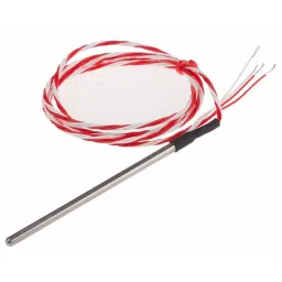 RS PRO PT100 RTD Sensor 4 mm Dia 90 mm Long 4 Wire Probe Class B +200°C Max, 1235610-7