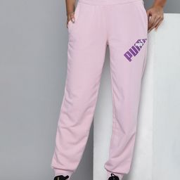 Puma Women POWER Brand Logo Printed Comfort Fit Joggers-image-48
