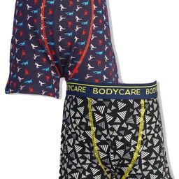 Bodycare Boys Multi Cotton Printed Trunks (Pack Of 2)-image-25