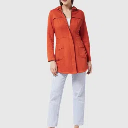 Miss Chase Rust Relaxed Fit Jacket image 4