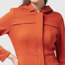 Miss Chase Rust Relaxed Fit Jacket image 5