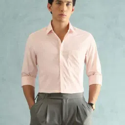 Arrow Orange Cotton Slim Fit Shirt-picture-27