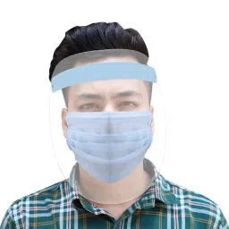 Allin Exporters 550 Micron Face Shield with Adjustable Elastic Strap-20
